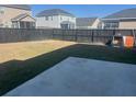 Spacious backyard with a well-kept lawn and a privacy fence, offering plenty of room for outdoor activities at 619 Ravens Wood Rd, Summerville, SC 29486