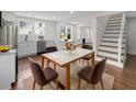 Open-concept dining area with a marble-top table, and access to the kitchen at 1226 Pickens St, Hanahan, SC 29410