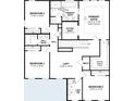 Second floor floor plan features bedrooms, bathrooms, a loft area and a sitting area adjacent to the primary suite at 2014 Mcguire Ln # 004, Hollywood, SC 29449