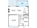 Layout of the first floor showing the garage, great room, dining area, kitchen, home office, and porch at 2022 Mcguire Ln # 006, Hollywood, SC 29449