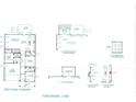 Standard first floor featuring a 2 car garage, Gathering room, kitchen, dining room, powder room and optional sitting room at 500 Eagleview Dr, Moncks Corner, SC 29461