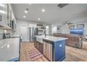 Modern kitchen with stainless steel appliances, a center island, and an open layout at 132 Mcclellan Way, Summerville, SC 29483