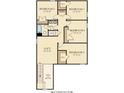 Detailed second floor plan showing bedrooms, bathroom, and loft at 305 Pine Crest View Dr, Summerville, SC 29486