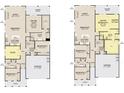 Two unique detailed floor plans that both feature 3-4 bedrooms, 2 full baths, and a 2-car garage at 640 Cottage Landing Drive, Summerville, SC 29485