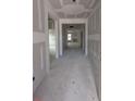 Unfinished interior hallway offering a glimpse into other rooms featuring white walls and trim awaiting personalization at 119 Palfrey Dr, Ridgeville, SC 29472