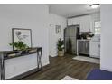 Open kitchen with stainless steel appliances and modern finishes at 2218 Dover St, North Charleston, SC 29405