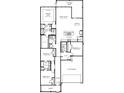 Detailed floor plan showcasing the layout of the home with four bedrooms and a two-car garage at 330 Calm Water Way, Summerville, SC 29486