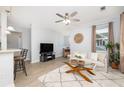 Inviting living room features neutral decor, plush rug, and ample natural light at 1225 Blakeway St # 403, Charleston, SC 29492