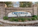 Stone community sign for Cresswind, surrounded by manicured greenery at 2014 Barn Swallow Rd, Summerville, SC 29483