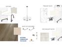 Modern farmhouse package showcasing kitchen and bathroom finishes and accessories with stylish fixtures and neutral tones at 810 Alma Square Dr, Moncks Corner, SC 29461