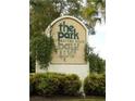 Community sign for The Park at Rivers Edge with lush landscaping at 7963 Weld St, North Charleston, SC 29418