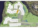 Community map view of the neighborhood homesites with bodies of water at 2021 Quiet Ibis Rd, Hanahan, SC 29410