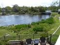 Scenic backyard view overlooking a tranquil river with lush greenery at 5911 Steward St # 7, Hanahan, SC 29410