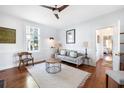 Cozy living room with natural light and hardwood floors at 1 Percy St, Charleston, SC 29403