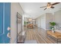 Inviting living room featuring open floor plan, hardwood floors, and stylish decor at 3941 Four Poles Park Dr, North Charleston, SC 29405