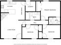 Detailed floor plan showcasing the layout of this home, featuring three bedrooms and two baths at 1114 Margaret Dr, Ladson, SC 29456