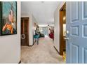 Inviting foyer with view to the living room and wood accents at 1715 Greystone Blvd Blvd # 25, Mount Pleasant, SC 29464