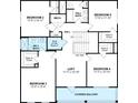 Floorplan showing layout of the second floor with bedrooms, baths, and a loft area at 1680 Siloh Dr # 469, Mount Pleasant, SC 29466