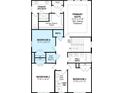 Detailed second floor plan showing a primary suite with spa bath and three additional bedrooms at 2280 Minfarm Way # 529, Mount Pleasant, SC 29466