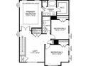 Second floorplan of home featuring three bedrooms, two baths, a loft, and laundry room at 2838 Otranto Rd, North Charleston, SC 29406