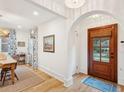 View of entryway showing arched doorway and decor at 285 Grove St, Charleston, SC 29403
