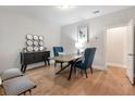 Bright office space with hardwood floors, a modern desk, and stylish seating at 408 Katies Scenic Ct, Charleston, SC 29492