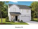 Charming two-story home featuring a well-manicured lawn and an attached two-car garage at 1039 Swamp Rose Run, Summerville, SC 29485