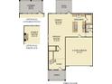 First floor floor plan showcasing the layout of the living, dining, kitchen and garage at 1039 Swamp Rose Run, Summerville, SC 29485