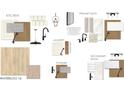 Selection of kitchen, bath, powder, and laundry design elements at 3148 Vanessa Lynne Ln, Johns Island, SC 29455