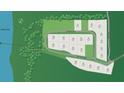 Aerial view of lots in a community near the Stono River at 2009 Sea Water Dr, Charleston, SC 29412