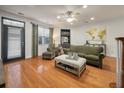 Comfortable living room features hardwood floors and modern decor at 204 Branch Creek Trl, Summerville, SC 29483
