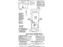 House plan showing the layout and dimensions of a property lot, including building setbacks and property lines at 313 Tack House Rd, Huger, SC 29450