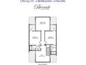 Second floor plan showing media room, three additional bedrooms and loft at 3866 Delinger Dr, Mount Pleasant, SC 29466