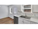 Modern kitchen with stainless steel sink, white countertops, and new appliances at 415 Parkdale Dr # 12 A, Charleston, SC 29414