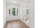 Bright entryway with hardwood floors, a front door view, and stylish doors at 1640 Siloh Siloh Dr # 477, Mount Pleasant, SC 29466