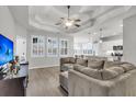 Open living space with hardwood floors, recessed lighting, and bright natural light at 139 Ancestry Ln, Moncks Corner, SC 29461