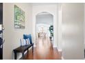 Welcoming foyer featuring hardwood floors, elegant archways, and stylish decor at 3707 Blackjack Rd, Ladson, SC 29456