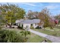 Inviting front exterior with mature trees, long driveway, and well-maintained landscaping at 105 Chadwick Dr, Charleston, SC 29407