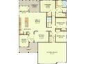 Spacious floor plan featuring a large kitchen, great room, owner's suite, and a three-car garage at 1146 Darling St, Summerville, SC 29485