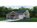 A charming one-story home with manicured lawn and front porch and attached garage at 5811 Octavia Ave, Ravenel, SC 29470