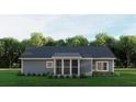 Gray home featuring a back porch and a well-maintained yard in a quiet setting at 5811 Octavia Ave, Ravenel, SC 29470