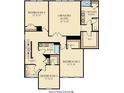 Second floorplan featuring four bedrooms, two full baths, and the owner's suite with walk-in closet at 103 Moscato Ln, Summerville, SC 29485