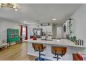 Modern kitchen features an island with bar seating and stainless steel appliances at 2379 Sorentrue Ave, North Charleston, SC 29405