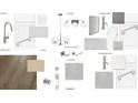 Selection of contemporary kitchen and bathroom design materials with stylish finishes and fixtures at 153 Cantona Dr, Summerville, SC 29483