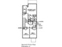 Layout of the second floor showing owner's suite, bedrooms, and bath at 155 Cantona Dr, Summerville, SC 29483