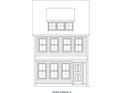 Detailed exterior elevation showing the architecture of the townhome at 167 Cantona Dr, Summerville, SC 29483