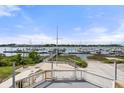 A scenic view of the marina and ocean, perfect for boat lovers and relaxing evenings on the deck at 2 Mcdonough Rd # C-1, Folly Beach, SC 29439