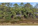 Back of house view from marsh, backing to the trees and brush at 2515 Cat Tail Pond Rd, Seabrook Island, SC 29455