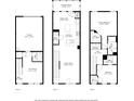 Detailed floor plan showcasing the layout of a multi-story home, including room dimensions and spatial relationships at 1587 Bluewater Way, Charleston, SC 29414