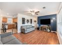Comfortable living room with hardwood floors, neutral walls, and ample seating at 3075 Old Highway 52, Moncks Corner, SC 29461